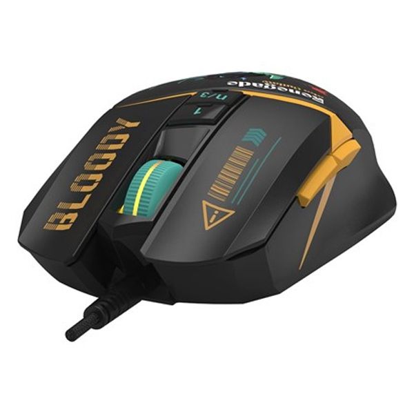Mouse A4Tech, gaming, Bloody RGB Animation Backlit  USB Renegade Midnight,  W63Max Renegade Midnight , (timbru verde 0.18 lei) 4711421 000536