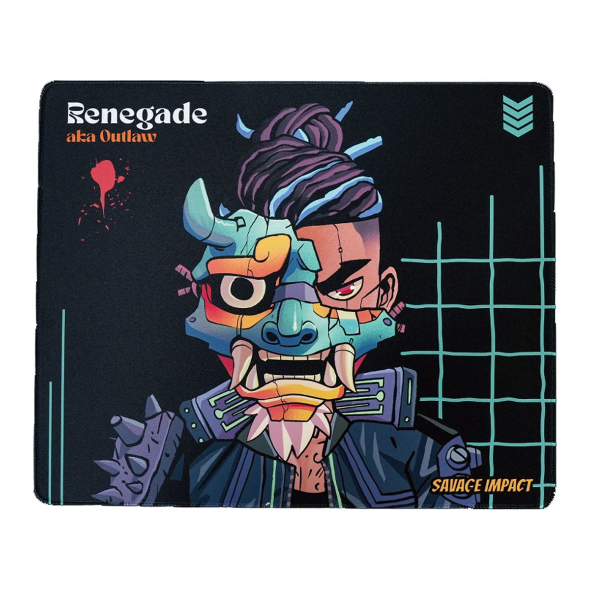 MousePAD A4TECH - gaming, Bloody  BP-45  Renegade Midnight, cauciuc si material textil, 450 x 400 x 5 mm, imagine,  BP-45 Renegade  4711421 000949