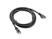 LANBERG patchcord cat.6A FTP LSZH CCA 1m black