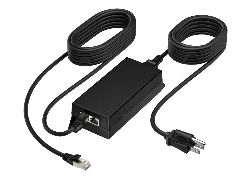 Poly PoE++ 65W 2.5G Adapter with 3.66m CAT6A Cable and Power Cord