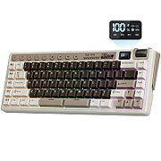 ROYAL KLUDGE RK M70 Mocha Grey Gaming Keyboard Beige switch