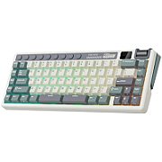 ROYAL KLUDGE RK M70 Cyan Purple Gaming Keyboard Cream switch