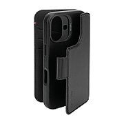 Leather case for iPhone 16  black