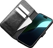 Leather case for iPhone 16  black