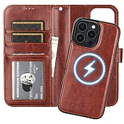 Leather Wallet Case for iPhone 16 Pro  MagSafe