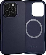 Leather Case for iPhone 16 w/ MagSafe (navy)