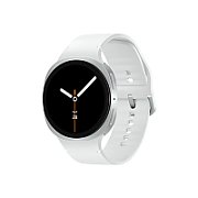 Samsung Galaxy Watch 8 3.3 cm (1.3 ) AMOLED 40 mm Digital 438 x 438 pixels Touchscreen 4G Silver Wi-Fi GPS (satellite)