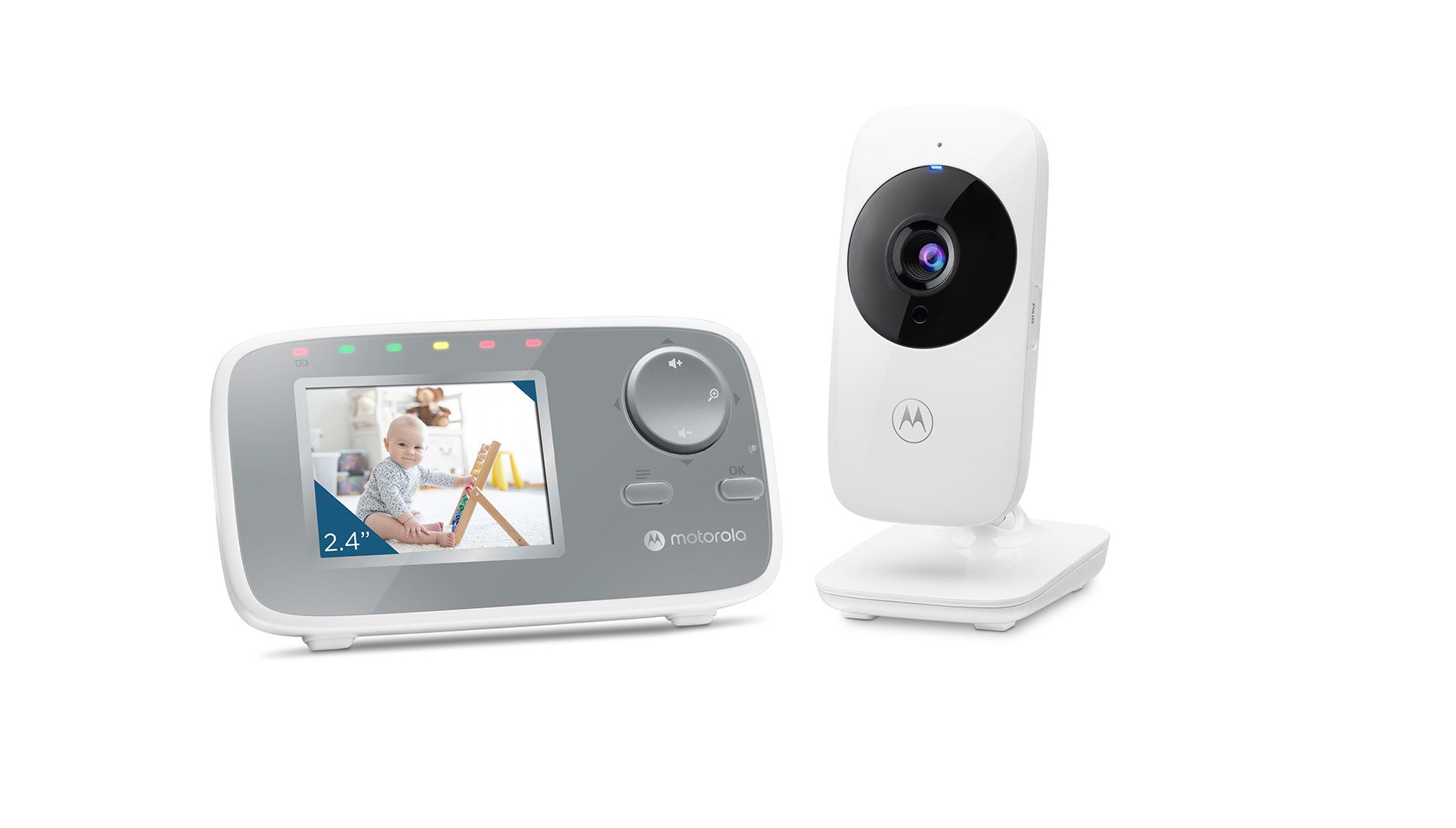 Motorola VM482 video baby monitor 300 m FHSS Silver  White