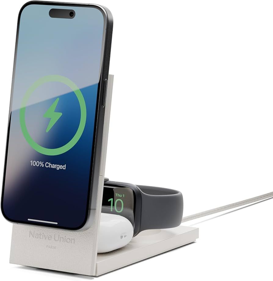 Qi2 Wireless Charger 15W for 3 devices (sandstone)