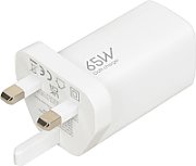 iBOX C-65 White  GaN 65W universal charger UK plug