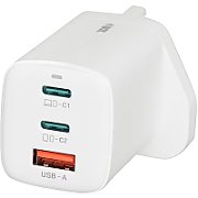 iBOX C-65 Black  GaN 65W universal charger UK plug