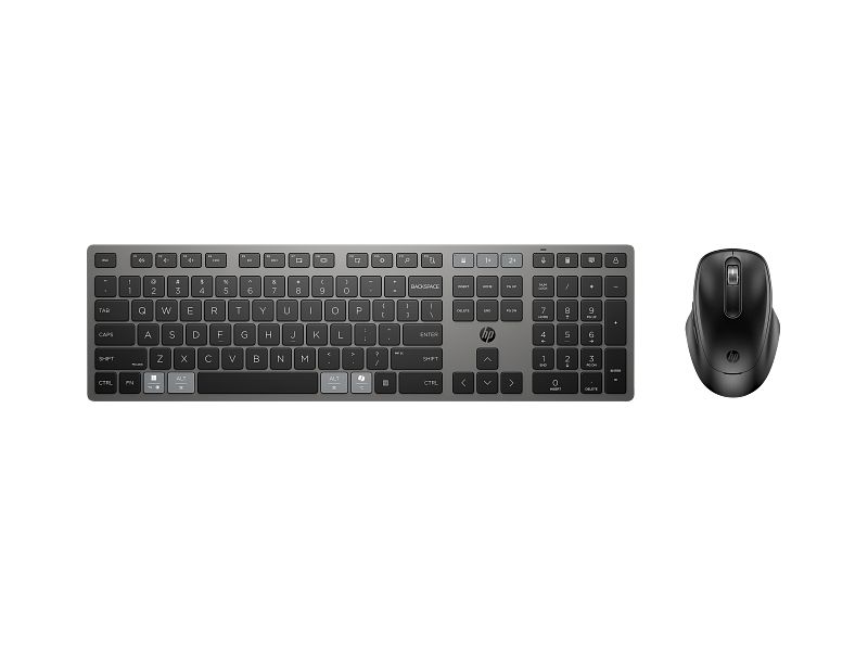 HP 720 Multi-Device Rechargeable Wireless Keyboard and Mouse Combo