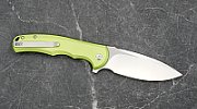 CIVIVI Button Lock Praxis Knife Aluminum Green