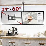 Maclean ceiling mount for two TVs  max load 2x40kg  34-60   max VESA 600x400  MC-111 B