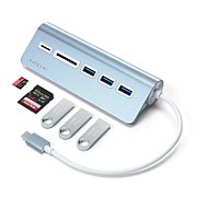 Satechi Aluminium Type-C USB Hub (3x USB 3.0,MicroSD) - Space Grey