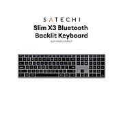 Satechi Slim X3 Bluetooth BACKLIT Wireless Keyboard - US - Space Grey