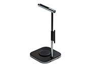 Satechi 2-IN-1 Headphone Stand w Wireless Charger USB-C (Cable inc., Adapter not inc.) - Space Grey)