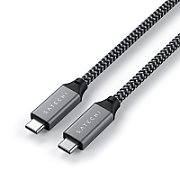 Satechi USB4 C-To-C Braided Cable 40 Gbps 25cm - Grey