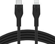 Belkin BOOST CHARGE Flex Silicone cable USB-C to Lightning - 1M - Black
