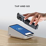 Satechi Vegan-Leather Magnetic Wallet Stand (iPhone 12/13/14/15 all models) - Black