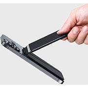 Satechi Vegan-Leather Magnetic Wallet Stand (iPhone 12/13/14/15 all models) - Black