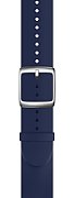 Withings Fluoroelastomer silicone Wristband 20mm w Silver buckle for Scanwatch 42mm, Scanwatch Horizon, Steel HR 40mm, Steel HR Sport - Night Blue