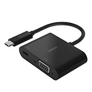 Belkin USB-C to VGA + Charge Adapter (60W PD) - Black