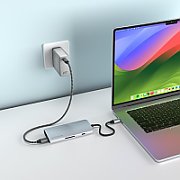 Satechi USB-C MultiPort Adapter 8K with Ethernet V3 - Silver