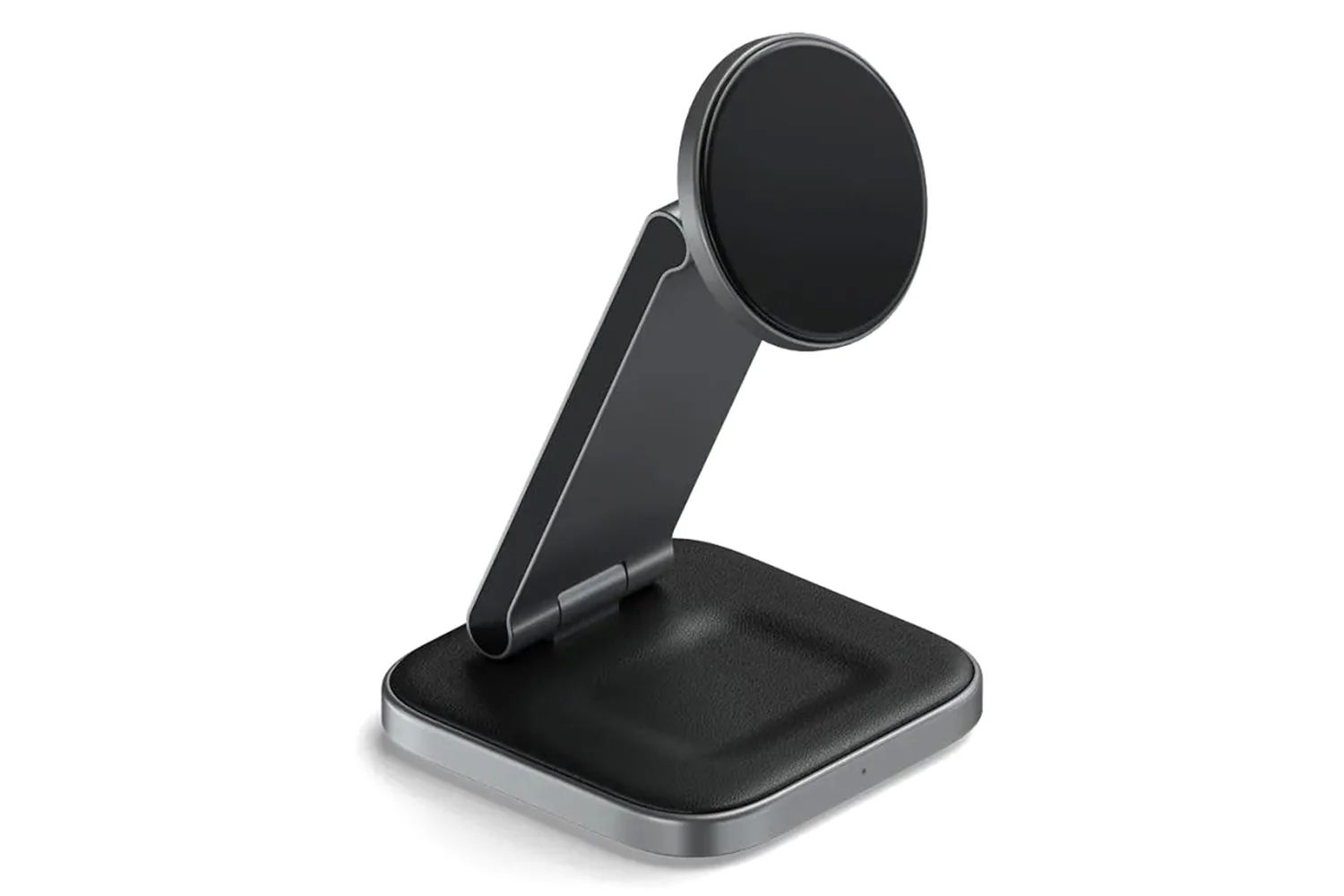 Satechi 3-in-1 Foldable Qi2 Wireless Charging Stand with Type A,C,G plugs - Space Gray