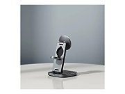 Satechi 3-in-1 Foldable Qi2 Wireless Charging Stand with Type A,C,G plugs - Space Gray