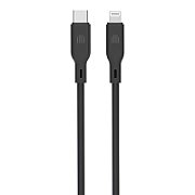 Dviced Cable USB-C to Lightning silicone 1,25m - Black