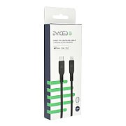 Dviced Cable USB-C to Lightning silicone 1,25m - Black
