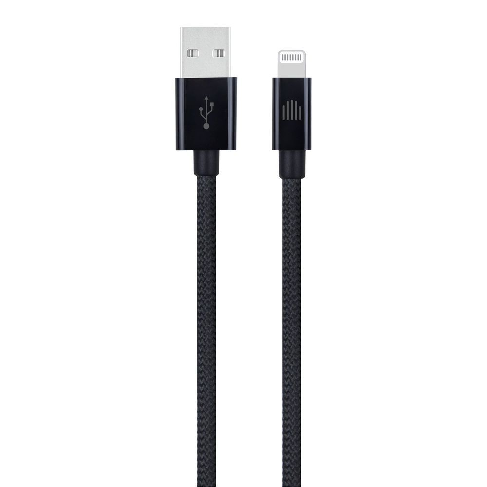 Dviced Cable USB-A to Lightning Nylon Textile 1,25m - Black