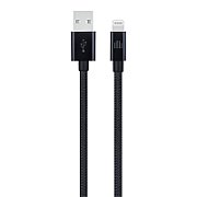 Dviced Cable USB-A to Lightning Nylon Textile 1,25m - Black