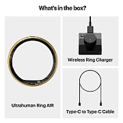 Ultrahuman Ring Air - Smart Ring, Charger, USB Cable / Size-12- Air_Gold