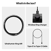 Ultrahuman Ring Air - Smart Ring, Charger, USB Cable / Size-14- Air_Silver
