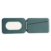 Dviced Leather magsafe foldable cardholder - Blue