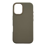 Dviced Leather case with magsafe for iPhone 16 - Grey
