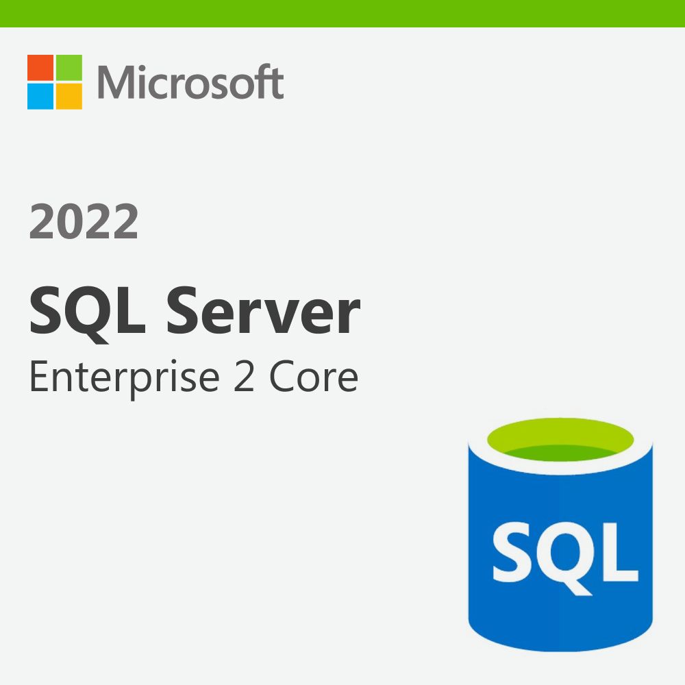 CSP SQL Server 2022 Enterprise - 2 Core License Pack - 1 year 1J1J [PS]