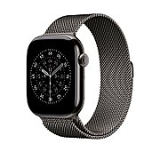Apple Watch 46mm Loop:  Slate Milanese Loop - S/M