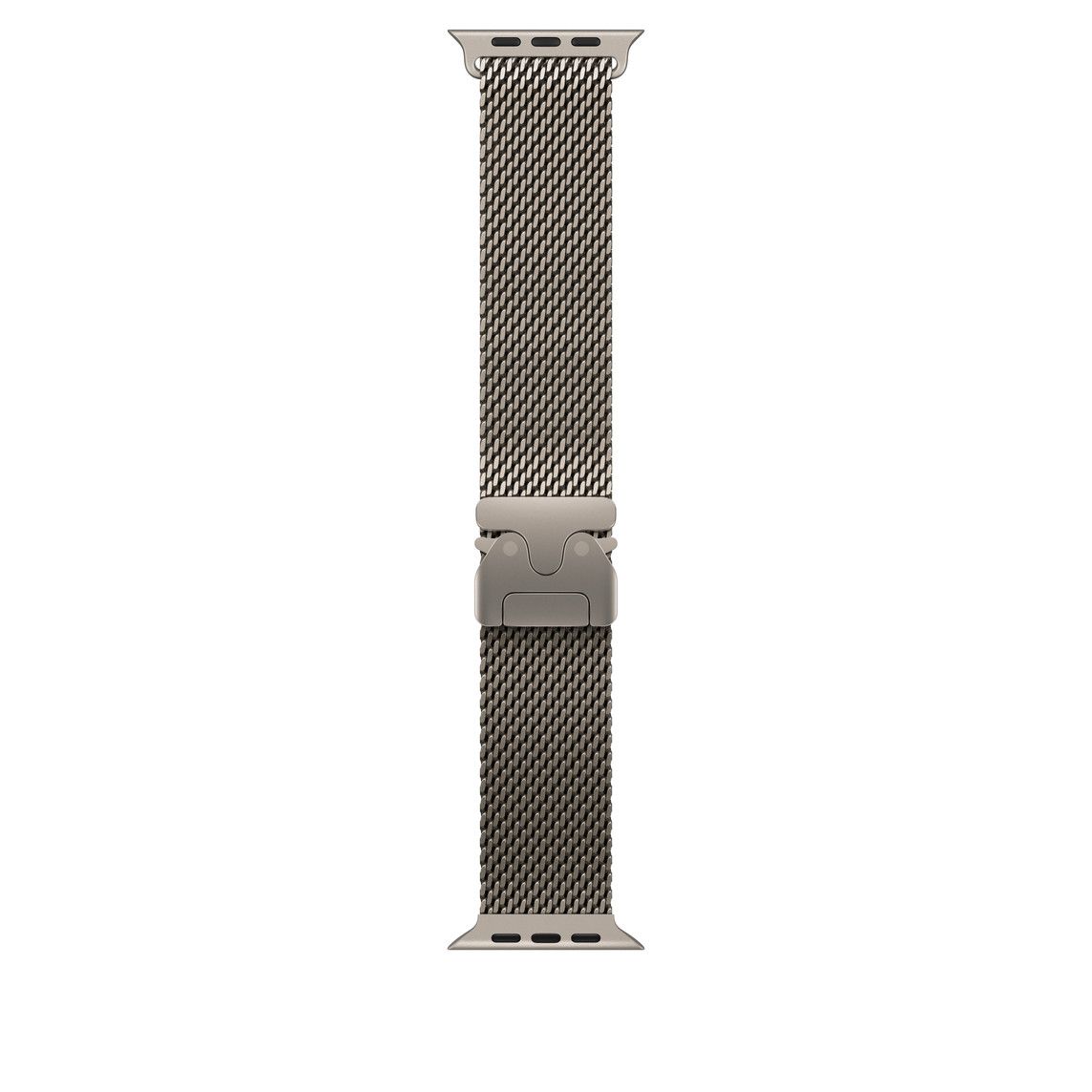 Apple Watch 49mm Loop:  Natural Titanium Milanese Loop - Large