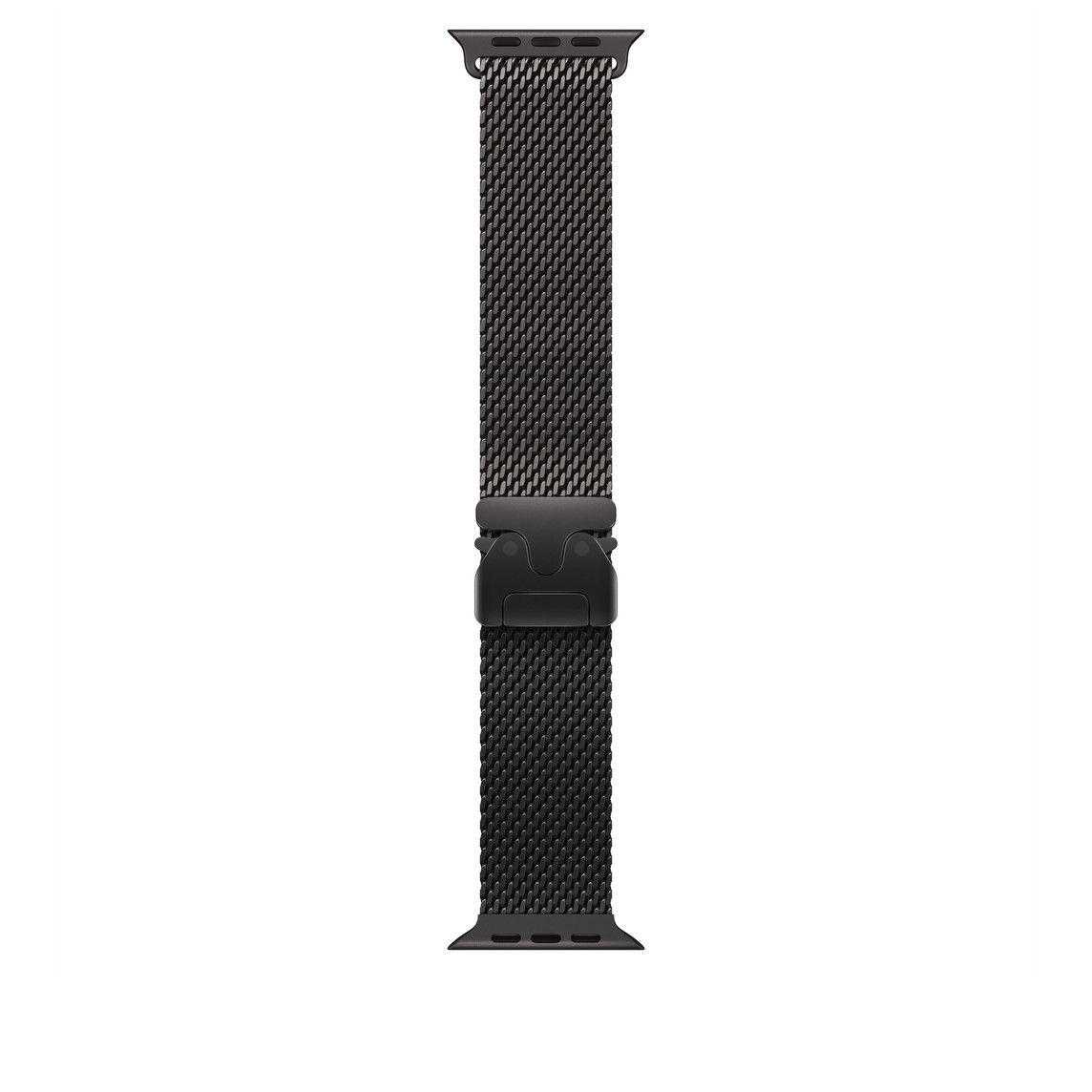 Apple Watch 49mm Loop:  Black Titanium Milanese Loop - Large