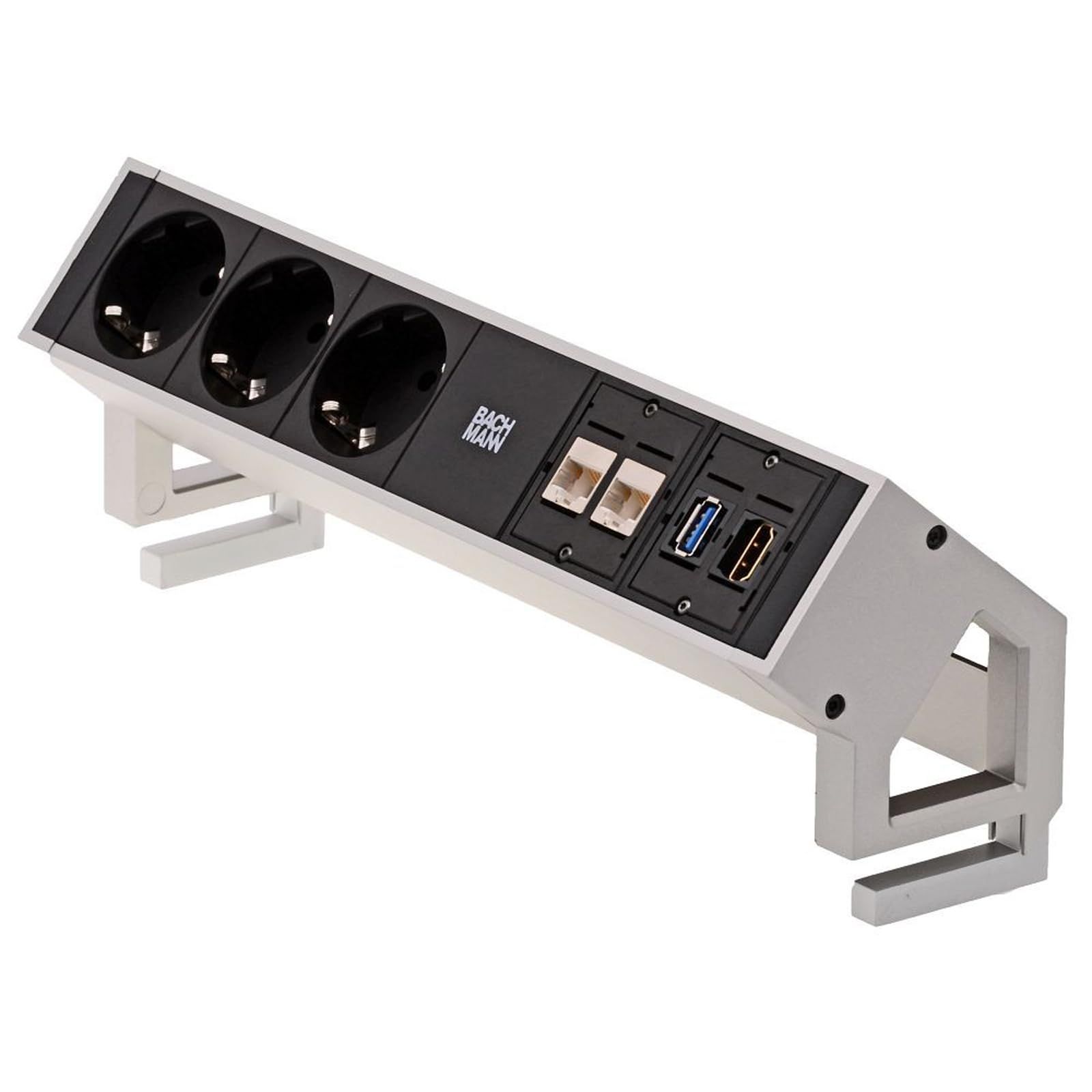 Table socket 3-way Inox
