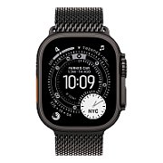 Apple Watch Ultra 3 GPS + Cellular 49mm Black Titanium Case with Black Titanium Milanese Loop - Large