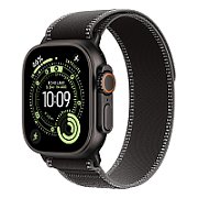 Apple Watch Ultra 3 GPS + Cellular 49mm Black Titanium Case with Black/Charcoal Trail Loop - S/M