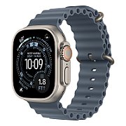 Apple Watch Ultra 3 GPS + Cellular 49mm Natural Titanium Case with Anchor Blue Ocean Band