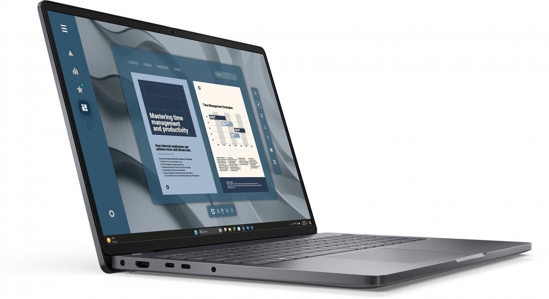 Laptop Dell Pro 16 PC16255, 16 inch 1920 x 1200, AMD 220 (6 C / 12 T, 3.2 GHz - 4.9 GHz, 3 MB + 16 MB cache), 16 GB DDR5, 512 GB SSD, AMD Radeon Graphics, Windows 11 Pro, Tastatura Germana