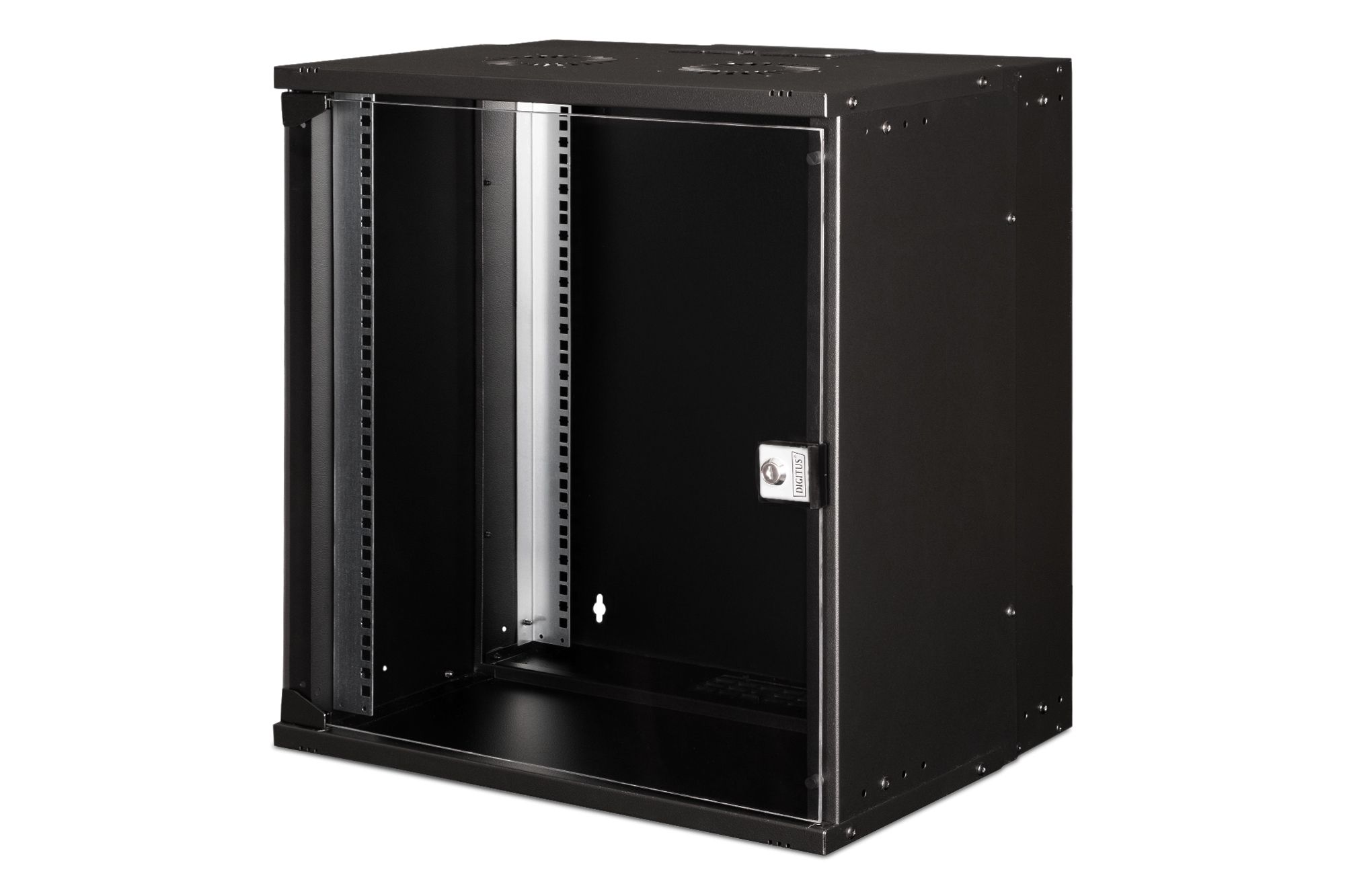 19  12U SOHO PRO black wall mount cabinet