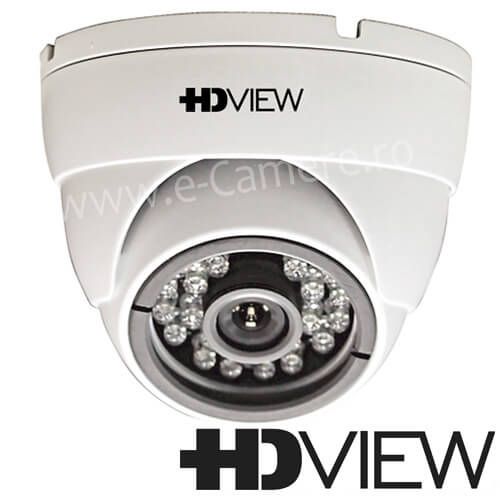 Camera de supraveghere HD VIEW AHD, Dome, CMOS 1.3MP, 720p, 24 leduri IR