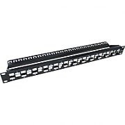 Accesoriu retelistica PXW UB24-2724, Patch Panel 24 porturi, keystone, Cat6, 1U, neechipat